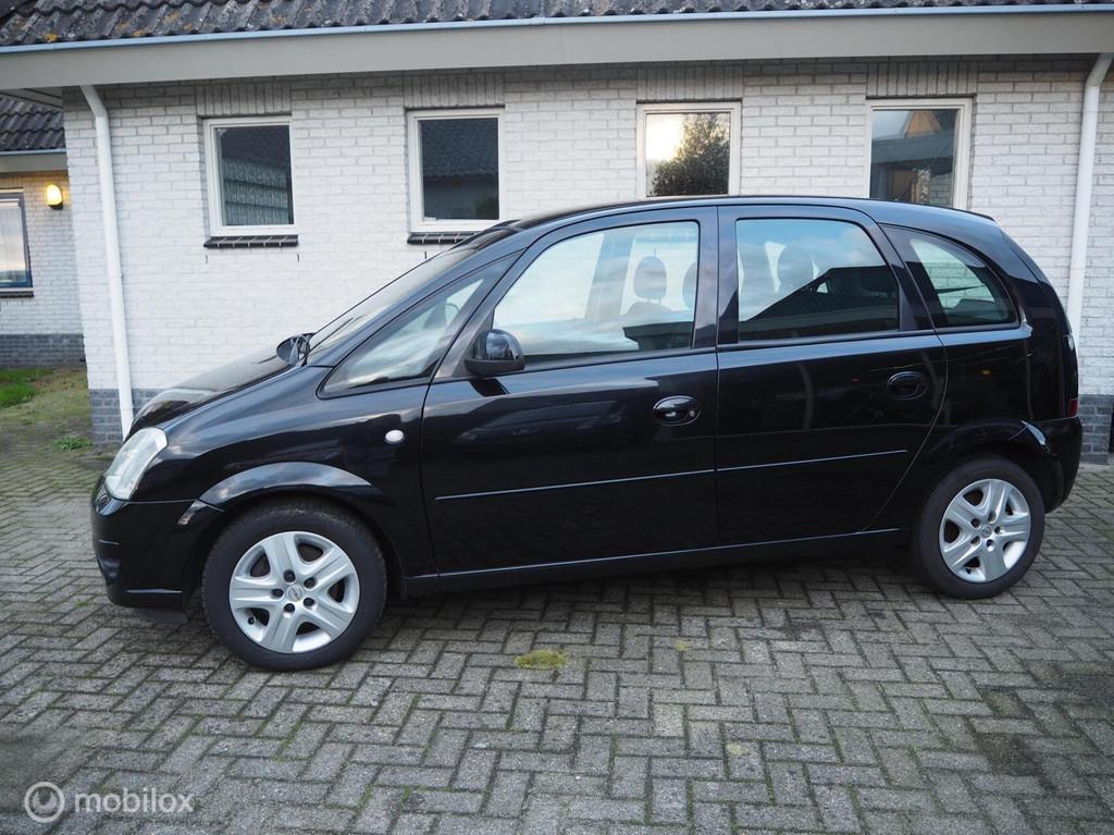 Opel Meriva 1.4-16V met nieuwe distributie ketting, Auto's, Voorwielaandrijving, Gebruikt, Zwart, Bedrijf