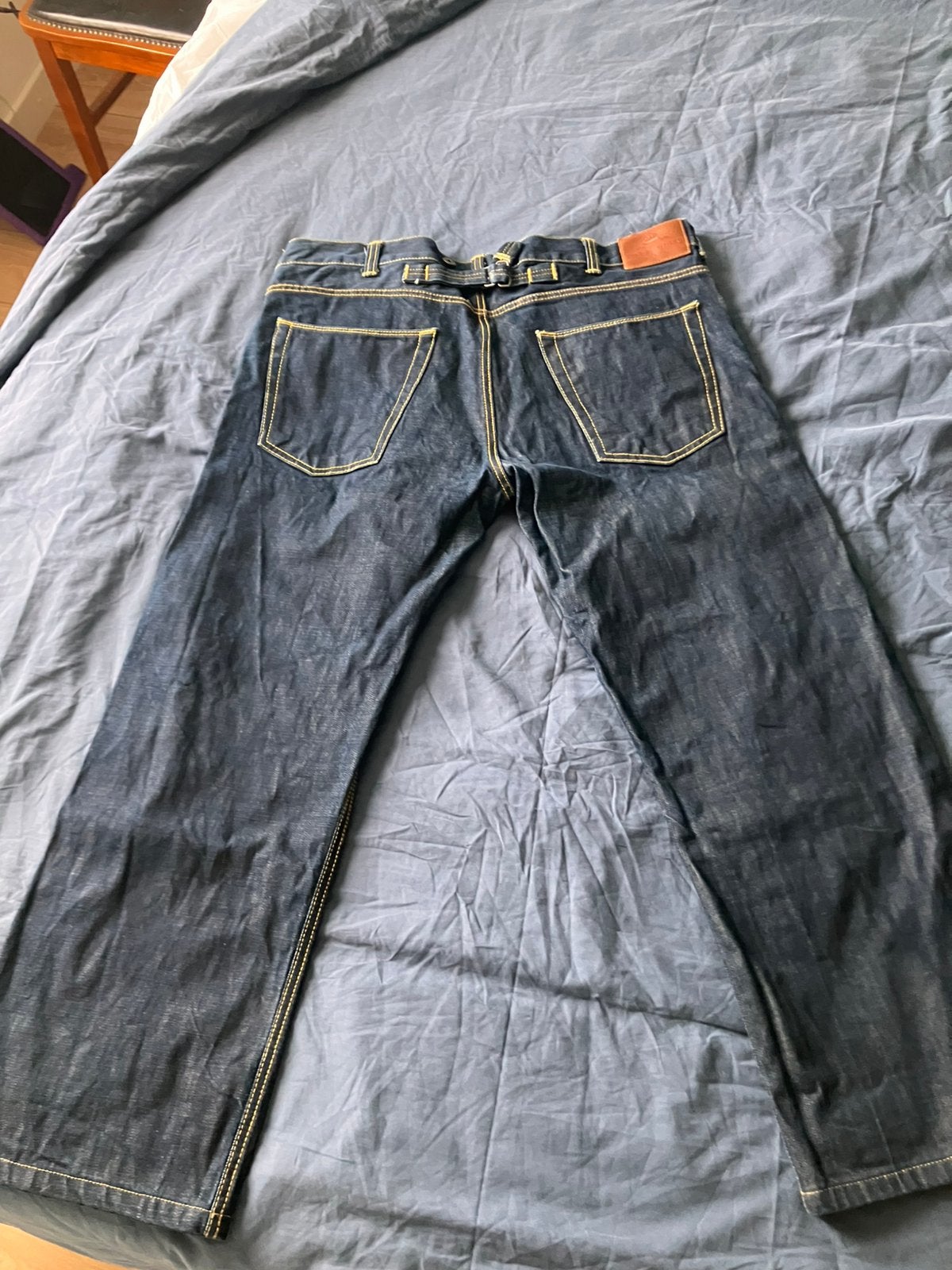 pike brothers 1937 roamer pant 11oz selvedge jeans, Ophalen of Verzenden, Zo goed als nieuw, Blauw, W40 - W42 (confectie 56/58)