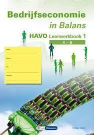 Bedrijfseconomie in Balans havo leerwerkboek 1 - A-B, Boeken, Ophalen of Verzenden, Van Vlimmeren, Bedrijfseconomie of M&O, HAVO