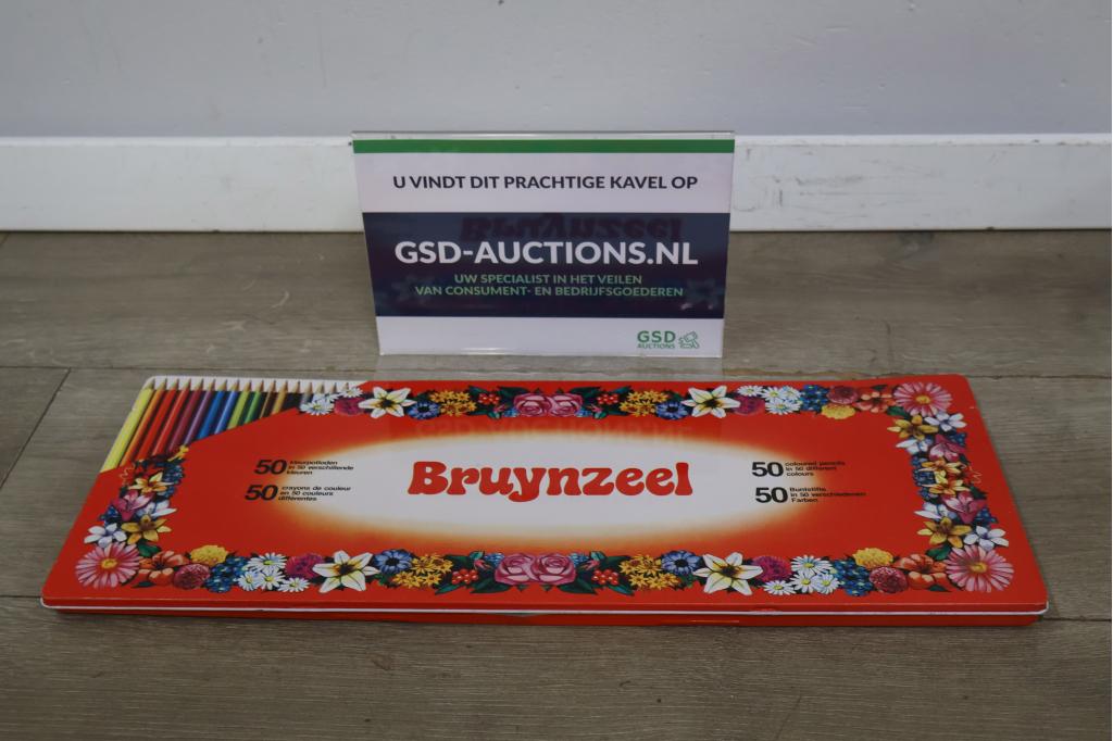 Blik van 50 Bruynzeel Kleurpotloden, Ophalen of Verzenden, Niet ingevuld, Niet ingevuld, Niet ingevuld