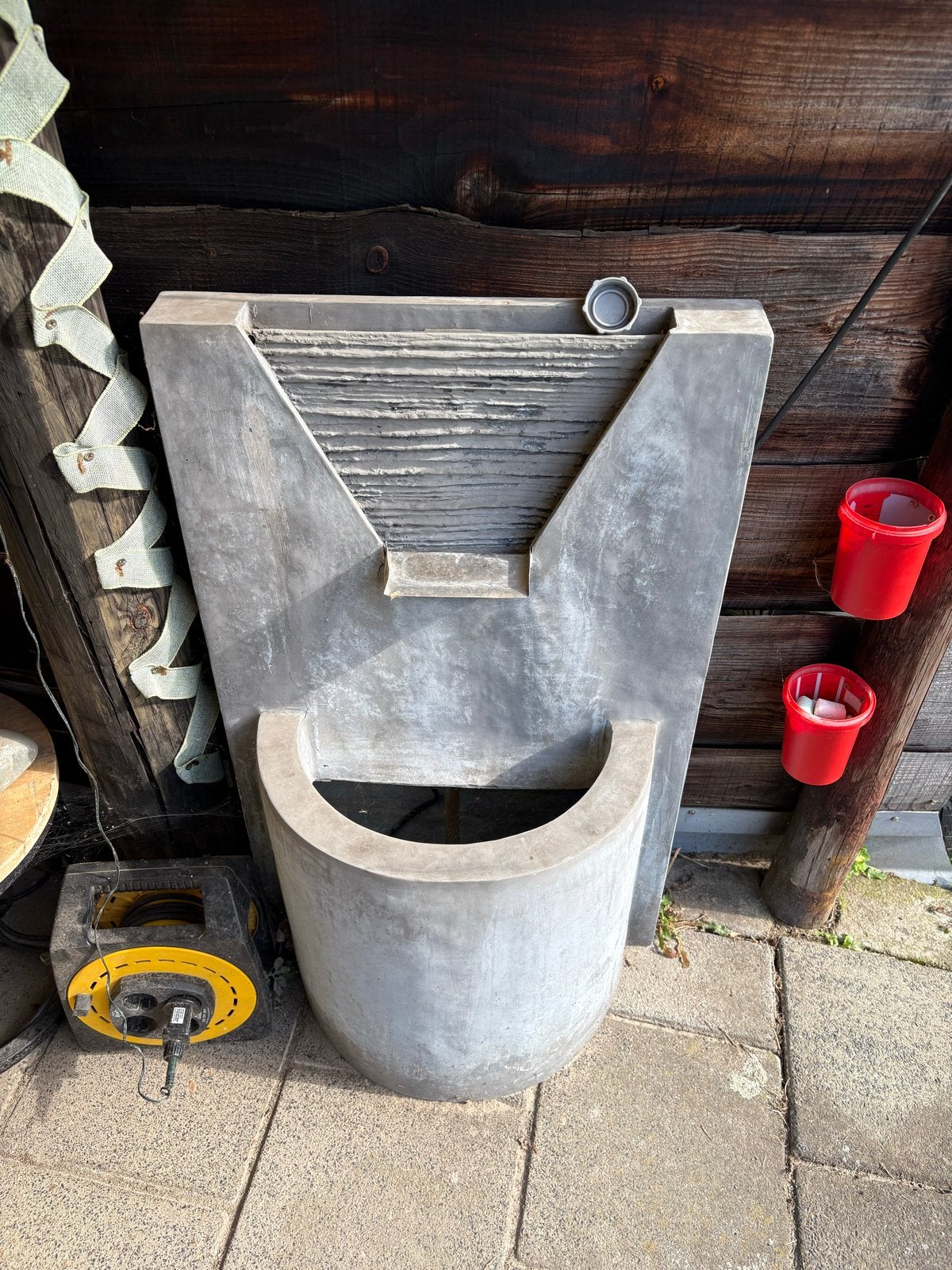 Waterval Ornament voor Tuin of Terras, Tuin en Terras, Ophalen, Gebruikt, Beton, Waterval