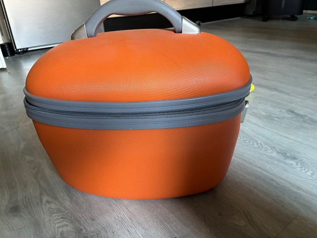 Beautycase Davidt’s, Oranje, Ophalen, Oranje, Hardcase, Zo goed als nieuw