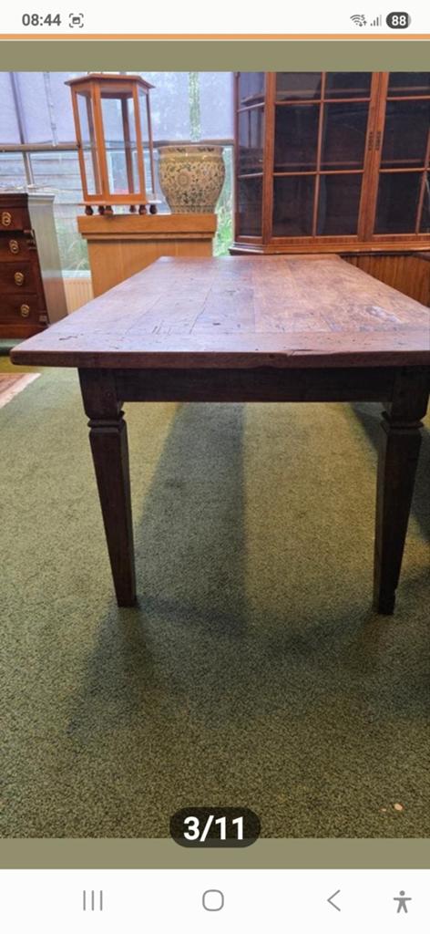 Antieke Franse boeren eettafel, Ophalen