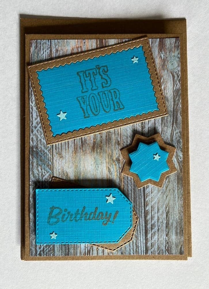 Handgemaakte kaart Birthday, Ophalen of Verzenden, Nieuw, Overige thema's
