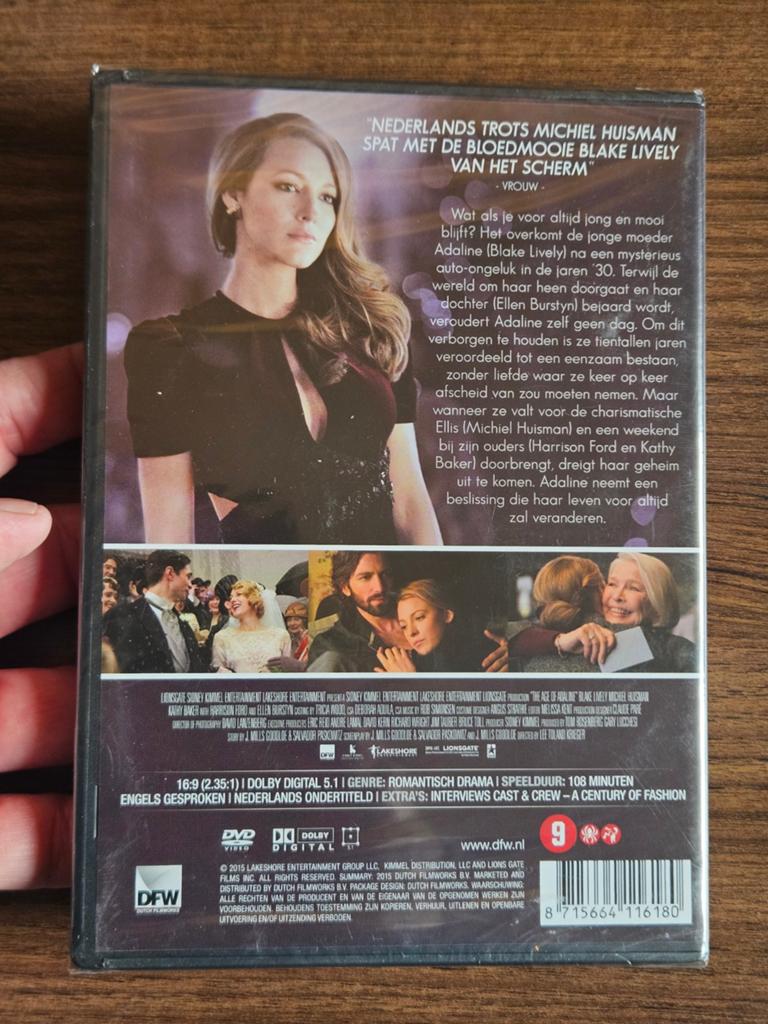 DVD The Age of Adaline Love is Timeless NIEUW in verpakking, Vanaf 9 jaar, Ophalen of Verzenden, Nieuw in verpakking
