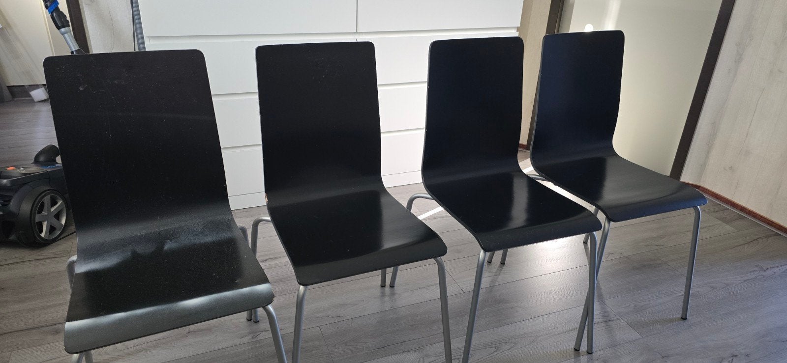 Ikea Martin zwart eetkamer stoelen, Ophalen, Gebruikt, Zwart, Vier