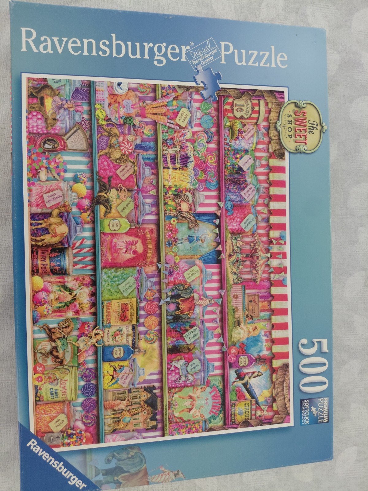 ravensburger puzzel 500 stukjes the sweet shop, Ophalen of Verzenden, 500 t/m 1500 stukjes, Zo goed als nieuw