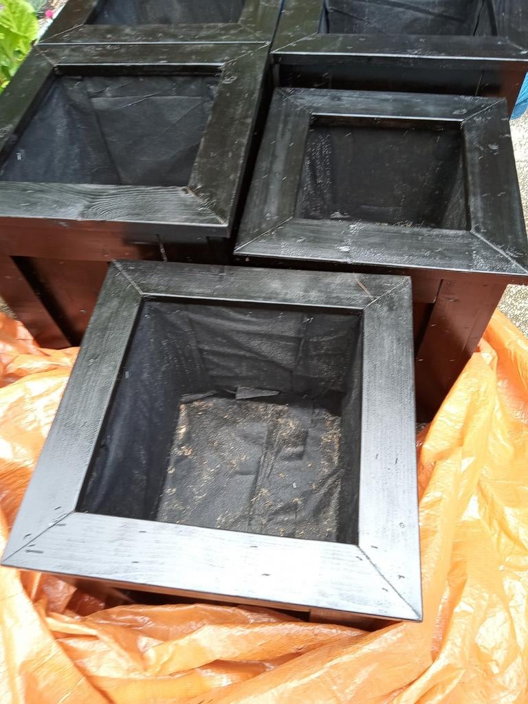 Plantenbakken bloembakken, Tuin en Terras, Bloembakken en Plantenbakken, Ophalen, Vierkant, Nieuw, Hout