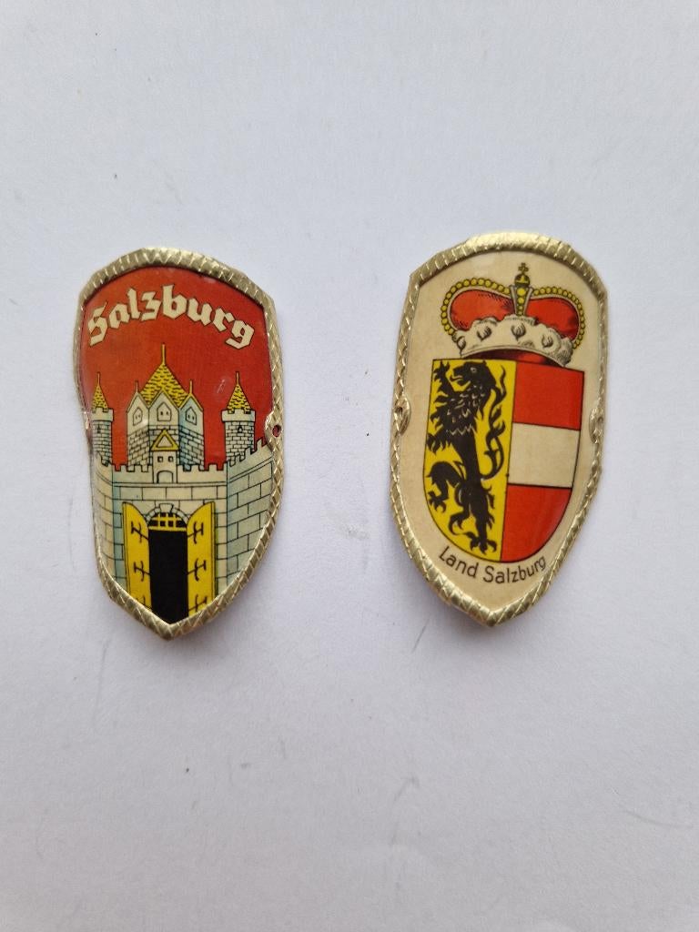 gebruikte wandelstokemblemen Oostenrijk/ Salzburg (5), Ophalen of Verzenden, Gebruikt