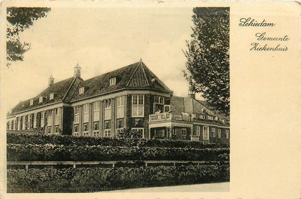 701-159-037 Schiedam Gemeente Ziekenhuis, Verzenden, Voor 1920, Zuid-Holland