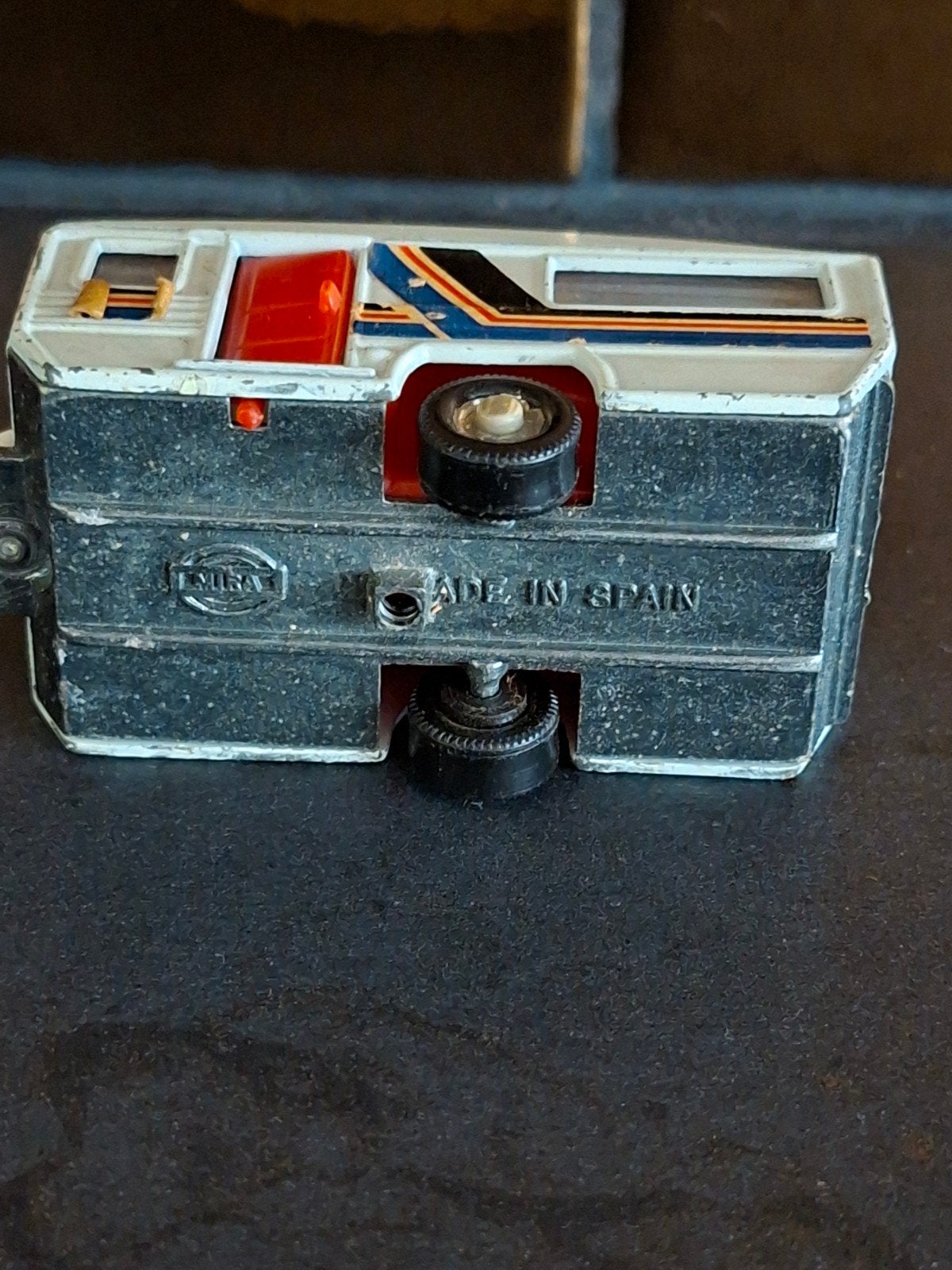 Vintage Mira Speelgoed Caravan - Made in Spain, Hobby en Vrije tijd, Modelbouw | Auto's en Voertuigen, Overige merken, Gebruikt