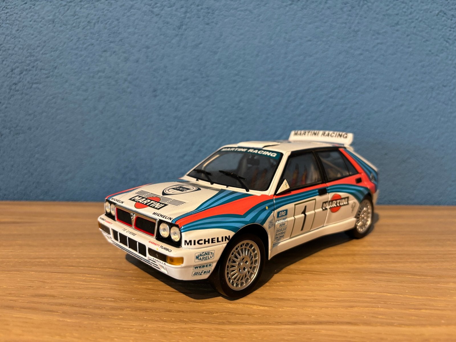 Ricko Lancia Delta Integrale Martini Racing 1:18, Hobby en Vrije tijd, Ophalen of Verzenden, Gebruikt, Auto, Overige merken