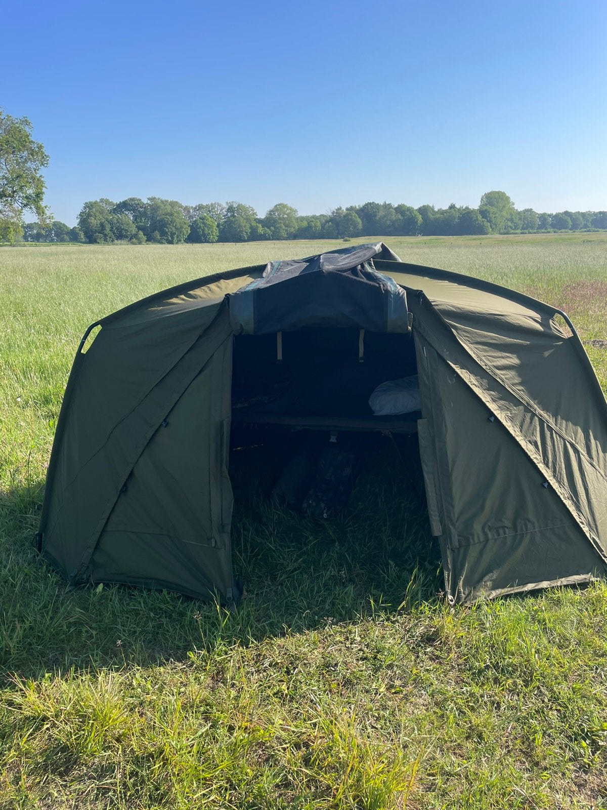 Trakker Tempest 150 Bivvy Aquatexx EV 1.0, Watersport en Boten, Hengelsport | Karpervissen, Ophalen of Verzenden, Zo goed als nieuw