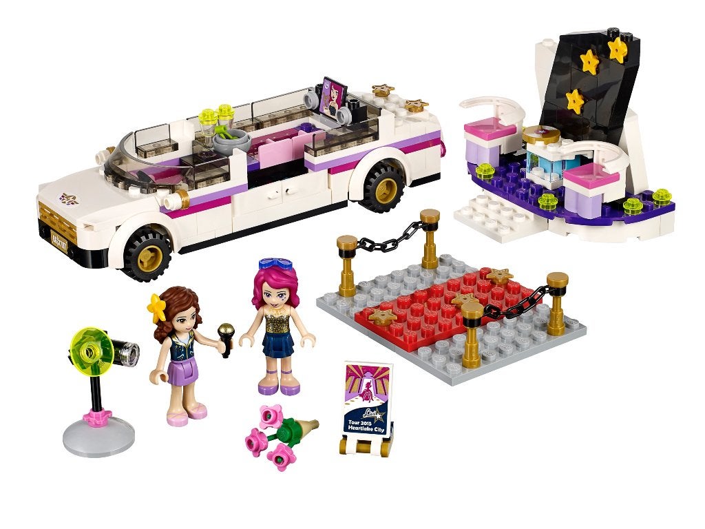 Lego Friends Popster Limousine & Opname Studio (41107,41103), Gebruikt, Lego, Inclusief instructies, Friends