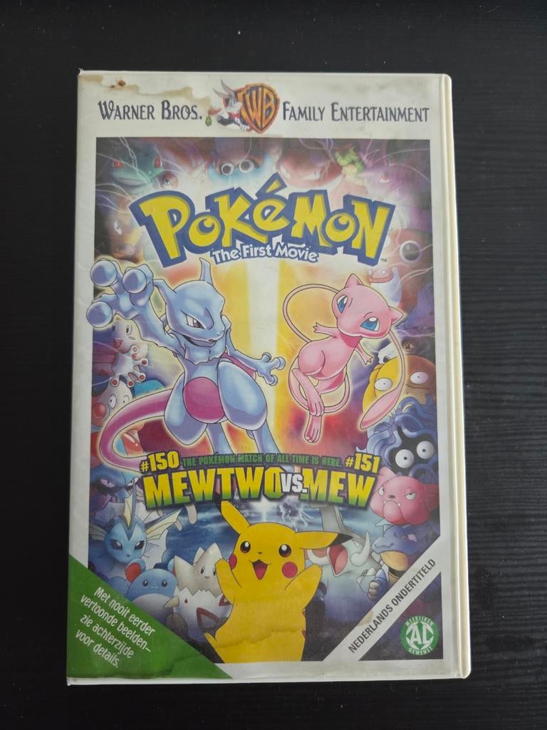 Pokémon The First Movie: Mewtwo vs Mew (VHS), Cd's en Dvd's, Alle leeftijden, Ophalen, Gebruikt, Actie en Avontuur