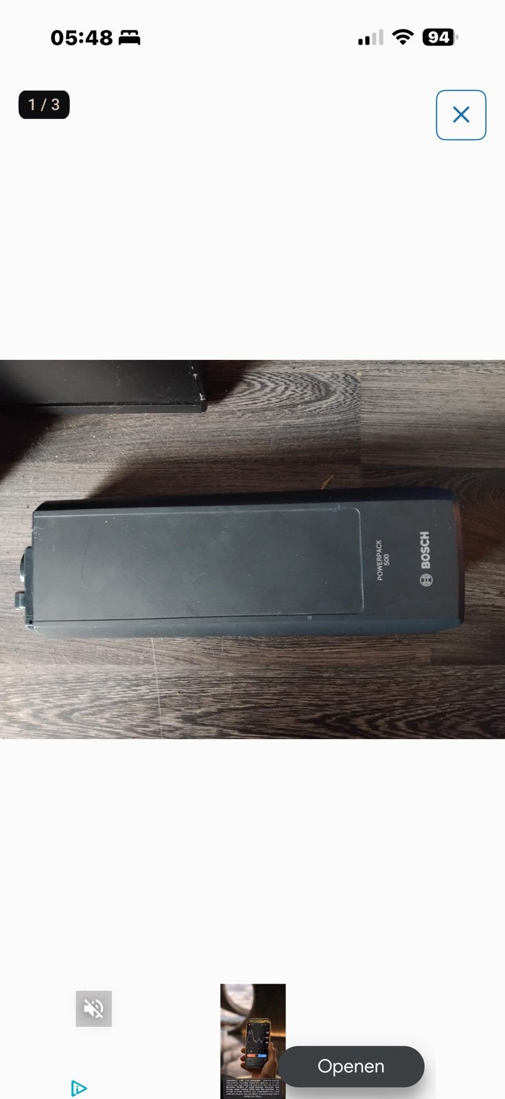 Te koop bosch powerpack 500 + oplader 6v, Zo goed als nieuw