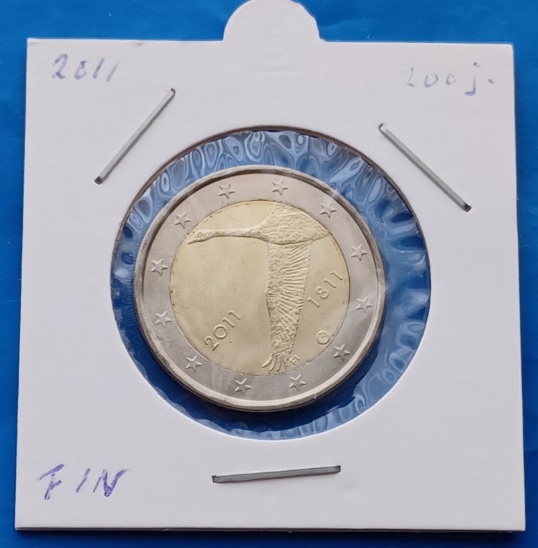 Finland 2 Euro "Nationale Bank" 2011 UNC, Verzenden, Finland, 2 euro, Geboorte of Huwelijk