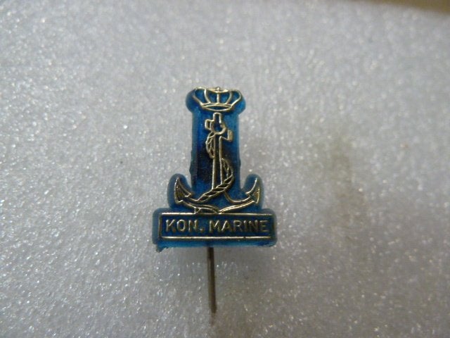 Vintage Kon. Marine Speldje - Anker met Kroon, Verzamelen, Ophalen of Verzenden, Gebruikt, Overige onderwerpen, Speldje of Pin
