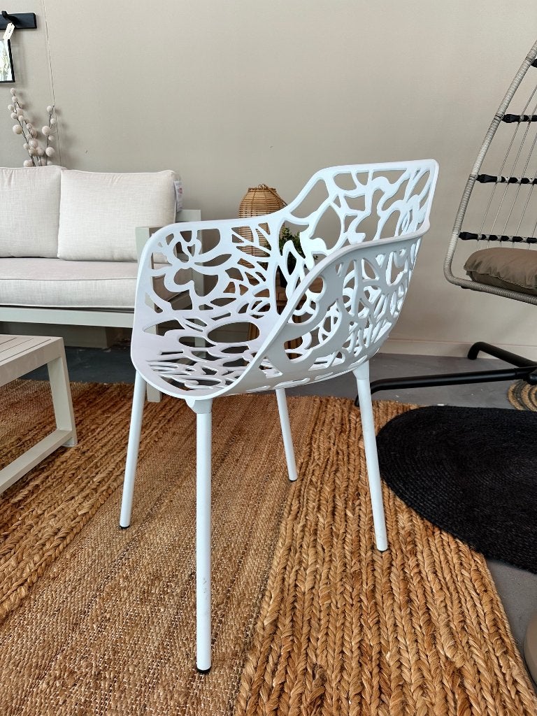 Cast magnolia stoel wit - aluminium stoel wit stapelbaar, Ophalen, Wit, Nieuw, Vier