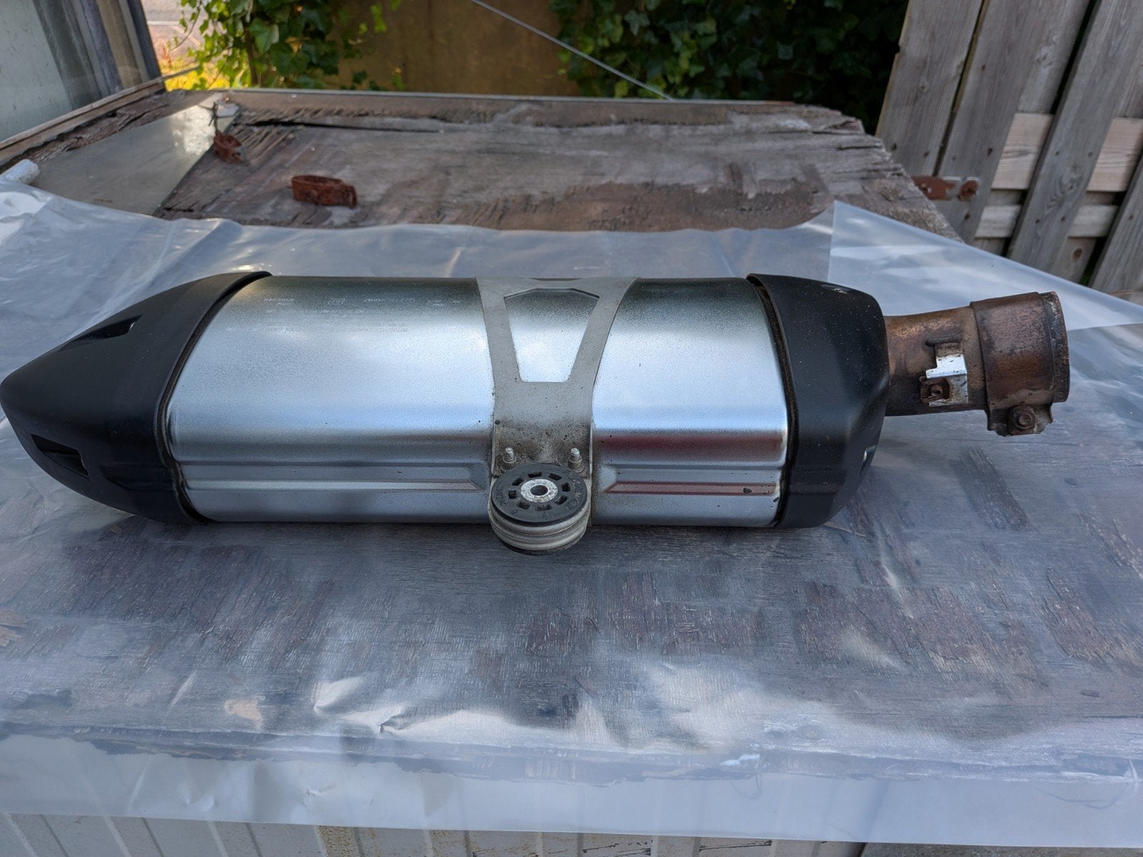 Originele BMW 1250GSA uitlaat - Gebruikt, Motoren, Ophalen of Verzenden, Gebruikt