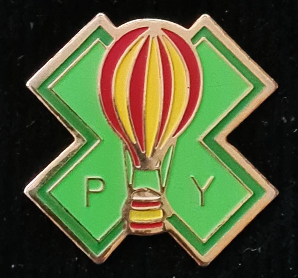 P Y ballon pin- gelakt, Verzenden, Nieuw, Transport, Speldje of Pin