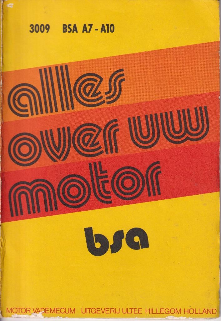 Bsa A7 Star twin A10 Golden flash Werkplaatsboek 1946-, Ophalen of Verzenden, Gebruikt