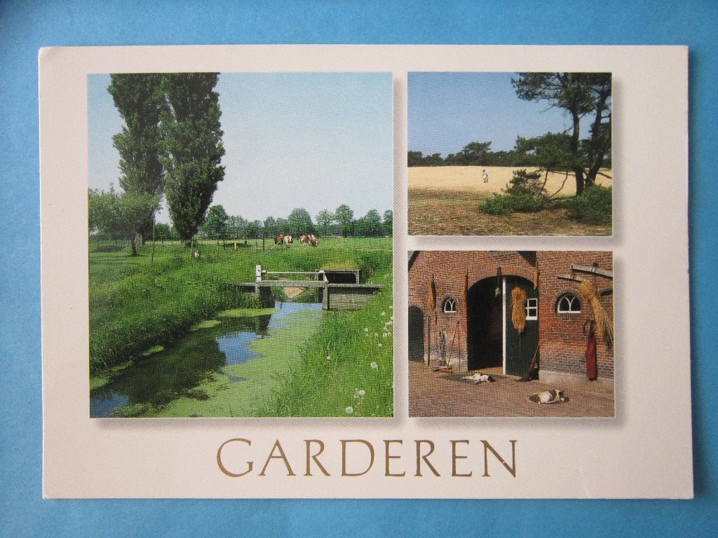 Ansichtkaart: Garderen, Verzamelen, Ansichtkaarten | Nederland, Ophalen of Verzenden, 1980 tot heden, Gelopen, Gelderland