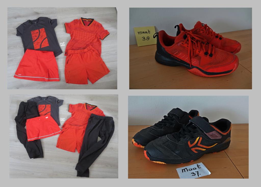 2xTennis setjes maat 140- 146+ trainingsbroek + schoenen, Sport en Fitness, Tennis, Overige merken, L00, Ophalen of Verzenden