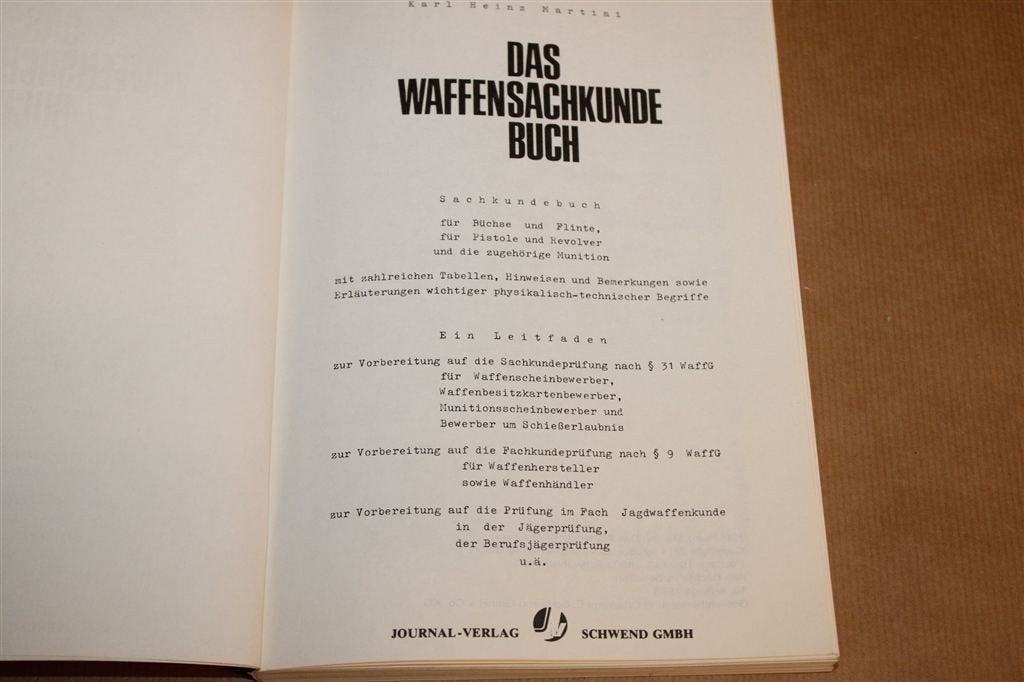 Das Waffensachkundebuch — Handboek Vuurwapens Voor Jagers, Ophalen of Verzenden, Gelezen