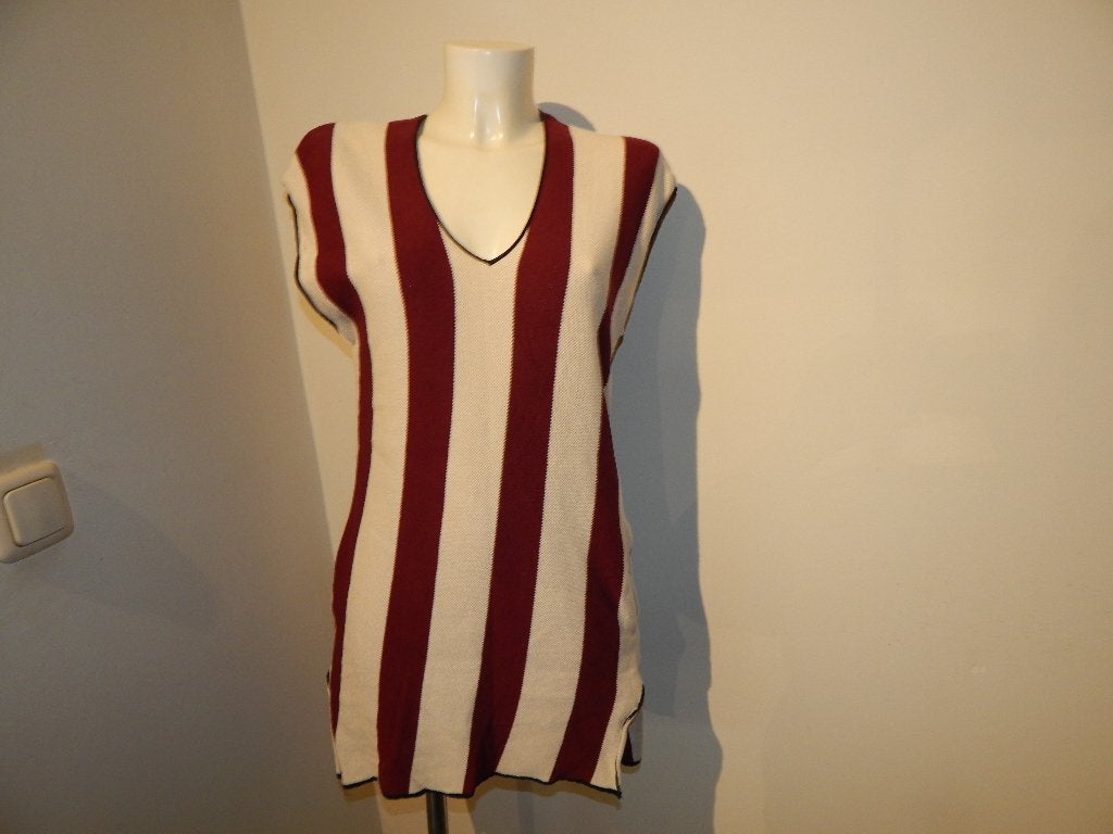 Forte Forte tuniek gestreept v hals a symetrisch arm 1/S