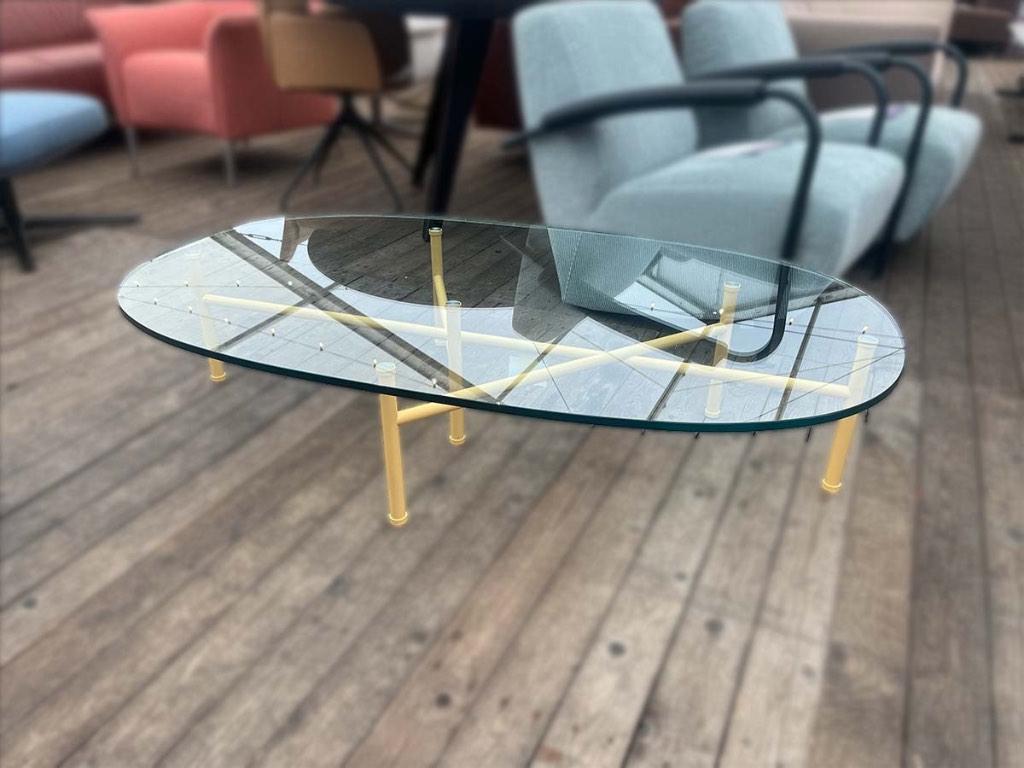 Leolux Dice salontafel – showroommodel, 50 tot 100 cm, 100 tot 150 cm, Ophalen of Verzenden, Minder dan 50 cm