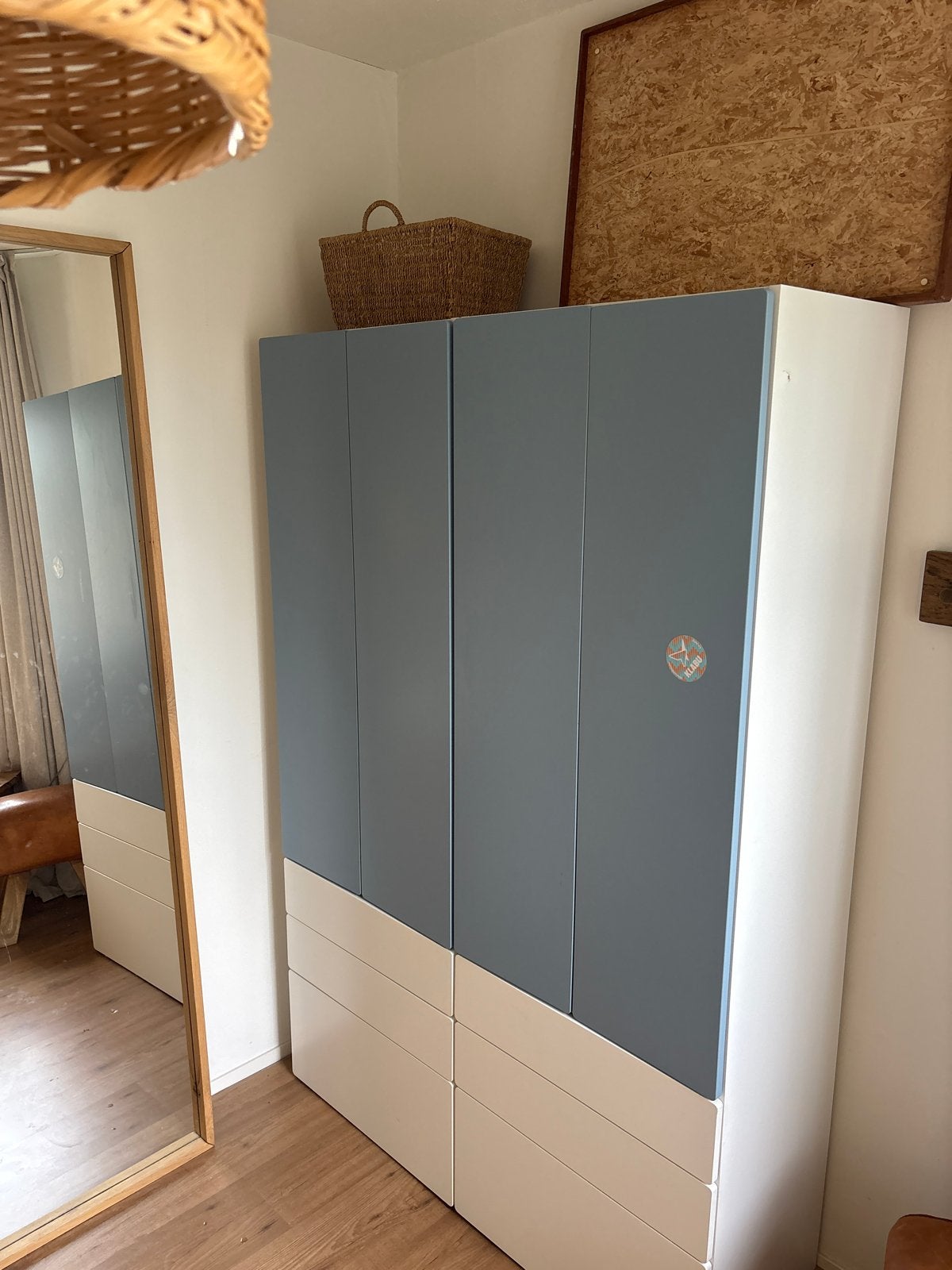 2x IKEA SMÅSTAD kast met lades en deuren, Ophalen, Overige materialen, Gebruikt, 50 tot 100 cm