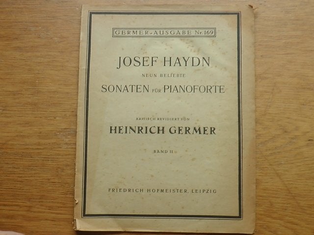 HAYDN - NEUN BELIEBDTE SONATEN BAND 2 - VOOR PIANO, Gebruikt, Klassiek, Ophalen of Verzenden, Artiest of Componist