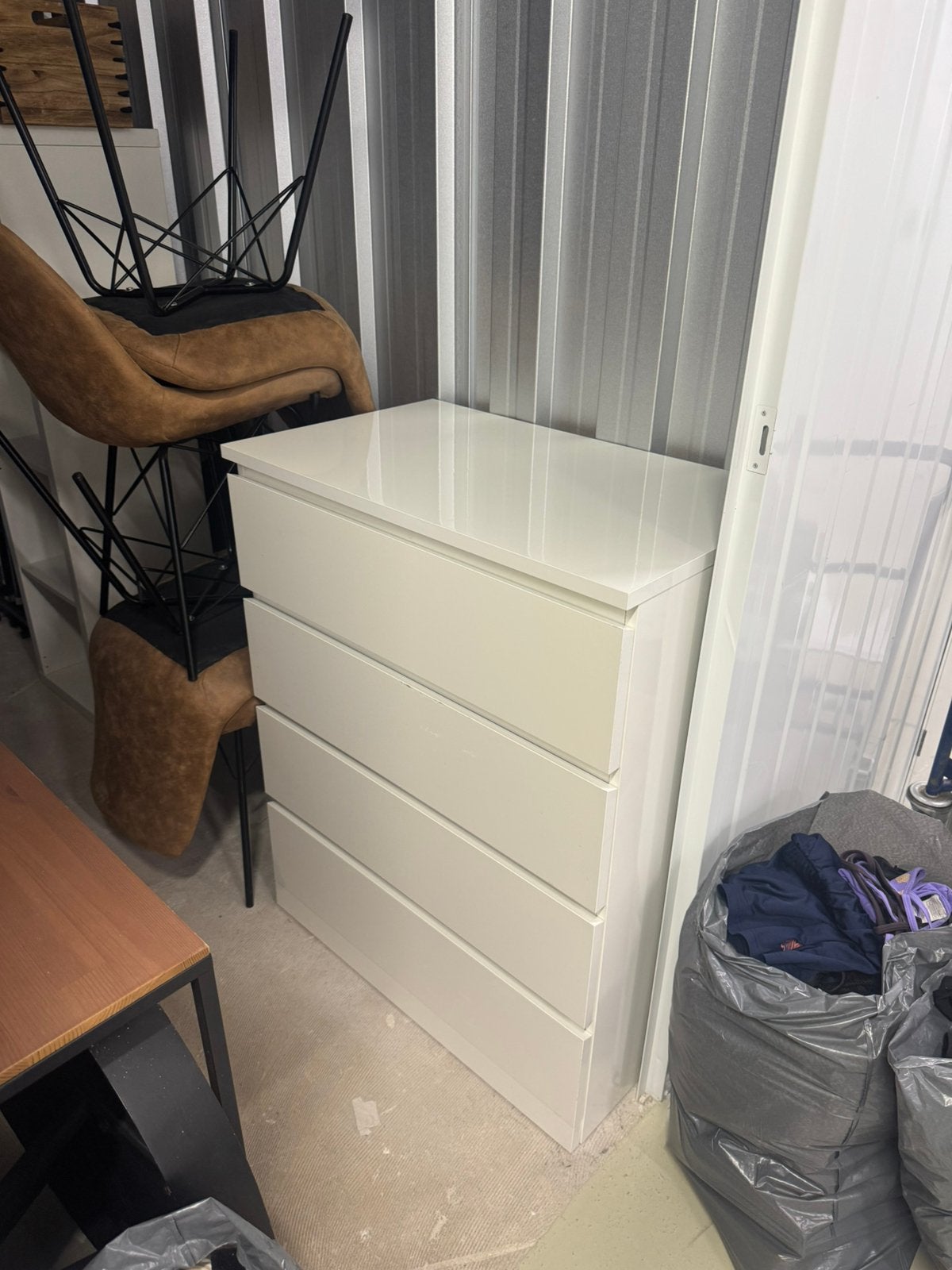 IKEA MALM ladekast met vier lades, Ophalen, Gebruikt, 50 tot 100 cm, 3 of 4 laden