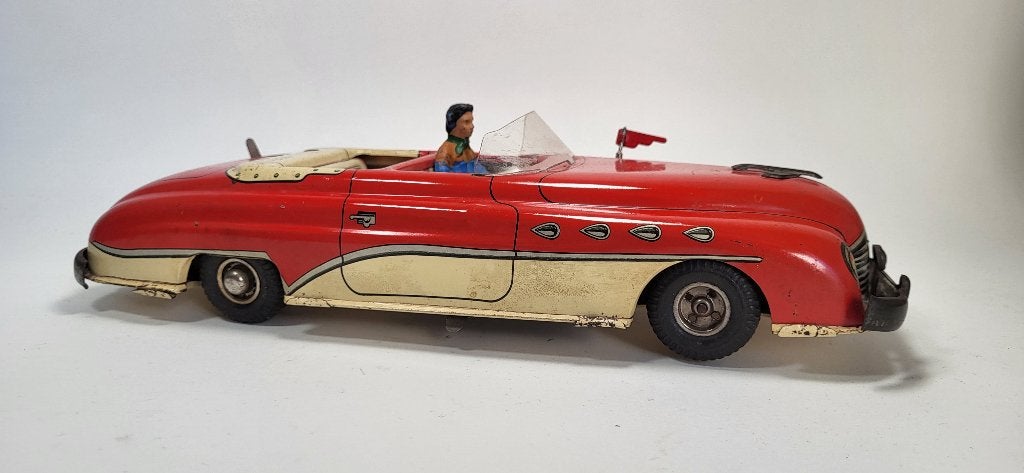 1950 Joustra Frankrijk cabriolet- blikken auto, Ophalen of Verzenden