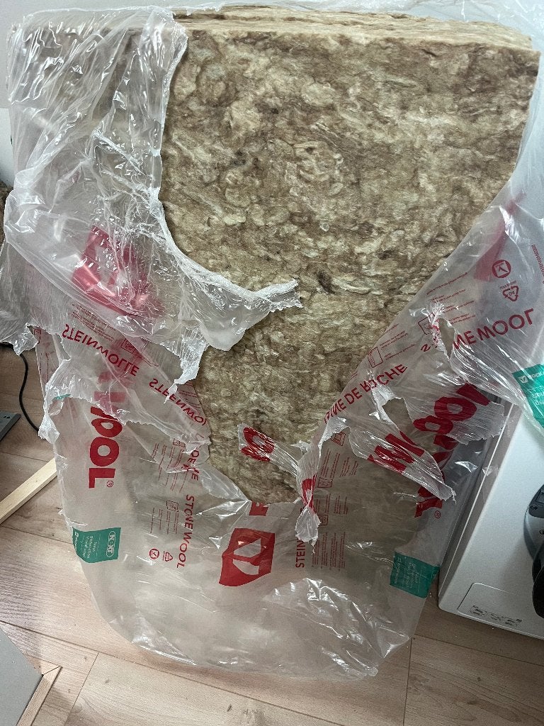 Rockwool isolatie, Ophalen, 4 tot 8 cm, Nieuw, Steenwol