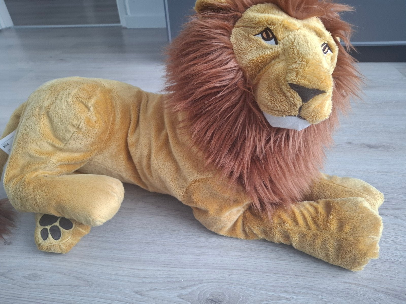 Grote zachte leeuw knuffel van IKEA, Kinderen en Baby's, Speelgoed | Knuffels en Pluche, Ophalen, IKEA, Zo goed als nieuw, Middelgroot (20 tot 80 cm)