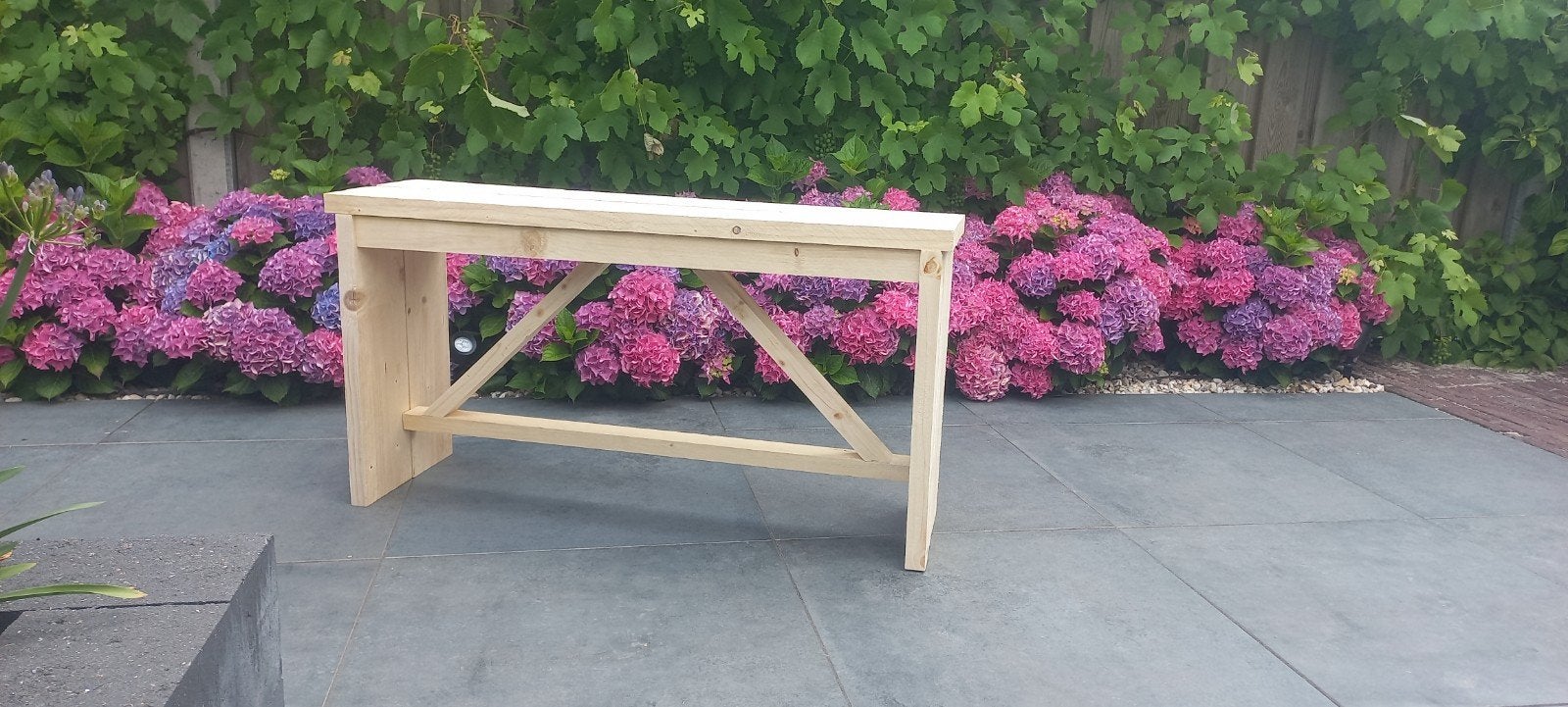 Handgemaakt steigerhouten bankje in verschillende maten., Tuin en Terras, Ophalen, Nieuw, Hout