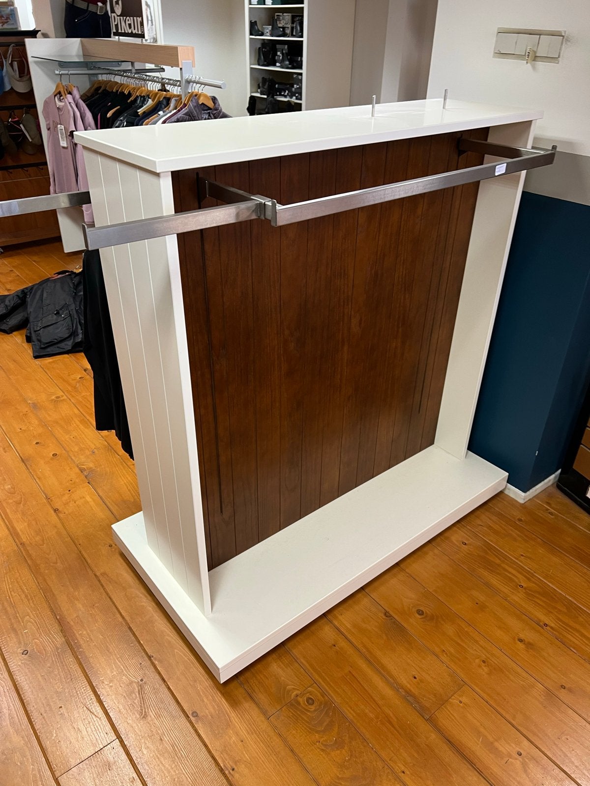 Houten Kledingrek op Wielen - Landelijke Stijl, Kleding | Dames, Ophalen, Met wielen, Gebruikt