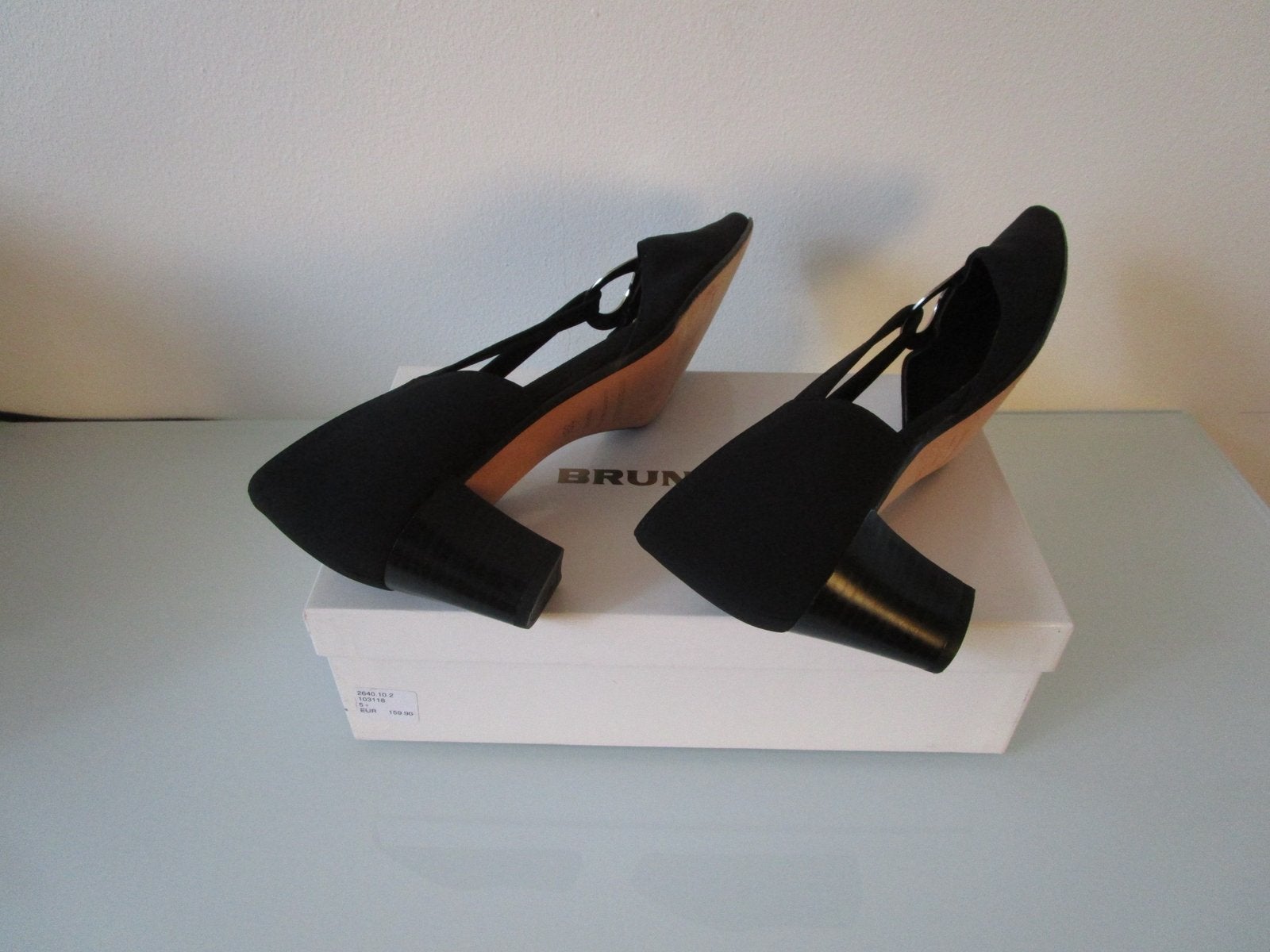 Brunate pumps, Pumps, Verzenden, Zwart, Zo goed als nieuw
