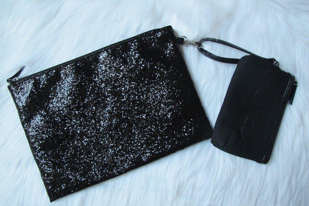 Black sparkle clutch (Promod), Ophalen of Verzenden, Nieuw, Zwart, Handtas