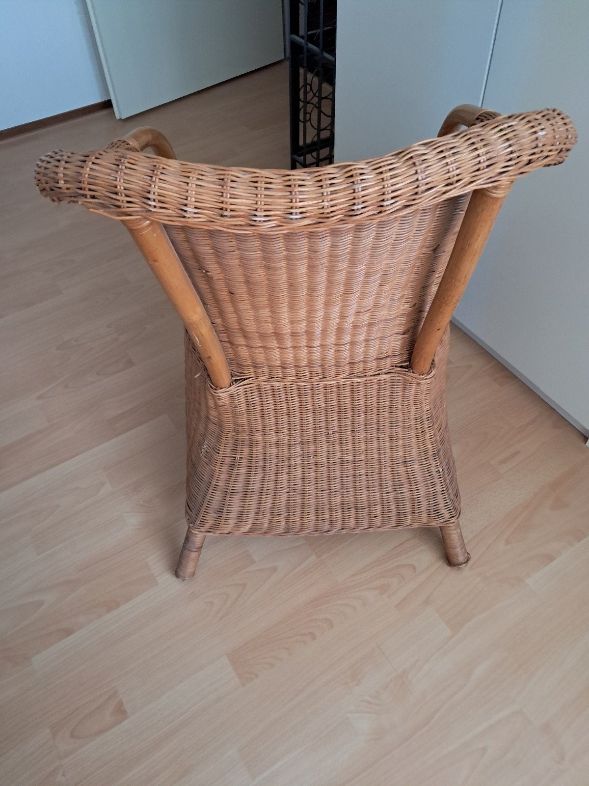 Comfortabele rieten stoel, Ophalen of Verzenden