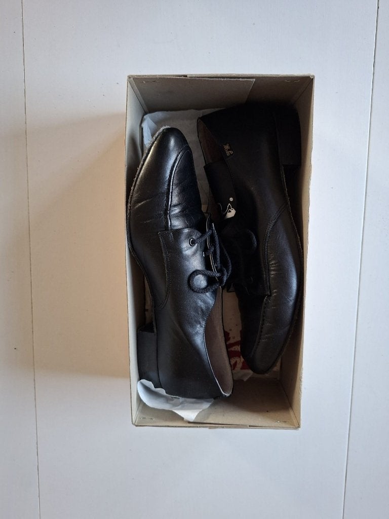dansschoenen man zwart maat 43 Jeanne Marie, Ophalen of Verzenden, Gebruikt, Schoenen