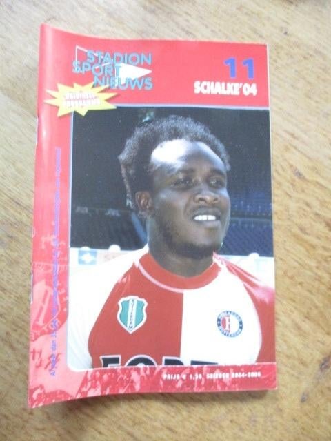 Programmaboekje 11 Feyenoord - Schalke'04 1 december 2004, Ophalen of Verzenden, Gelezen, Watersport en Hengelsport