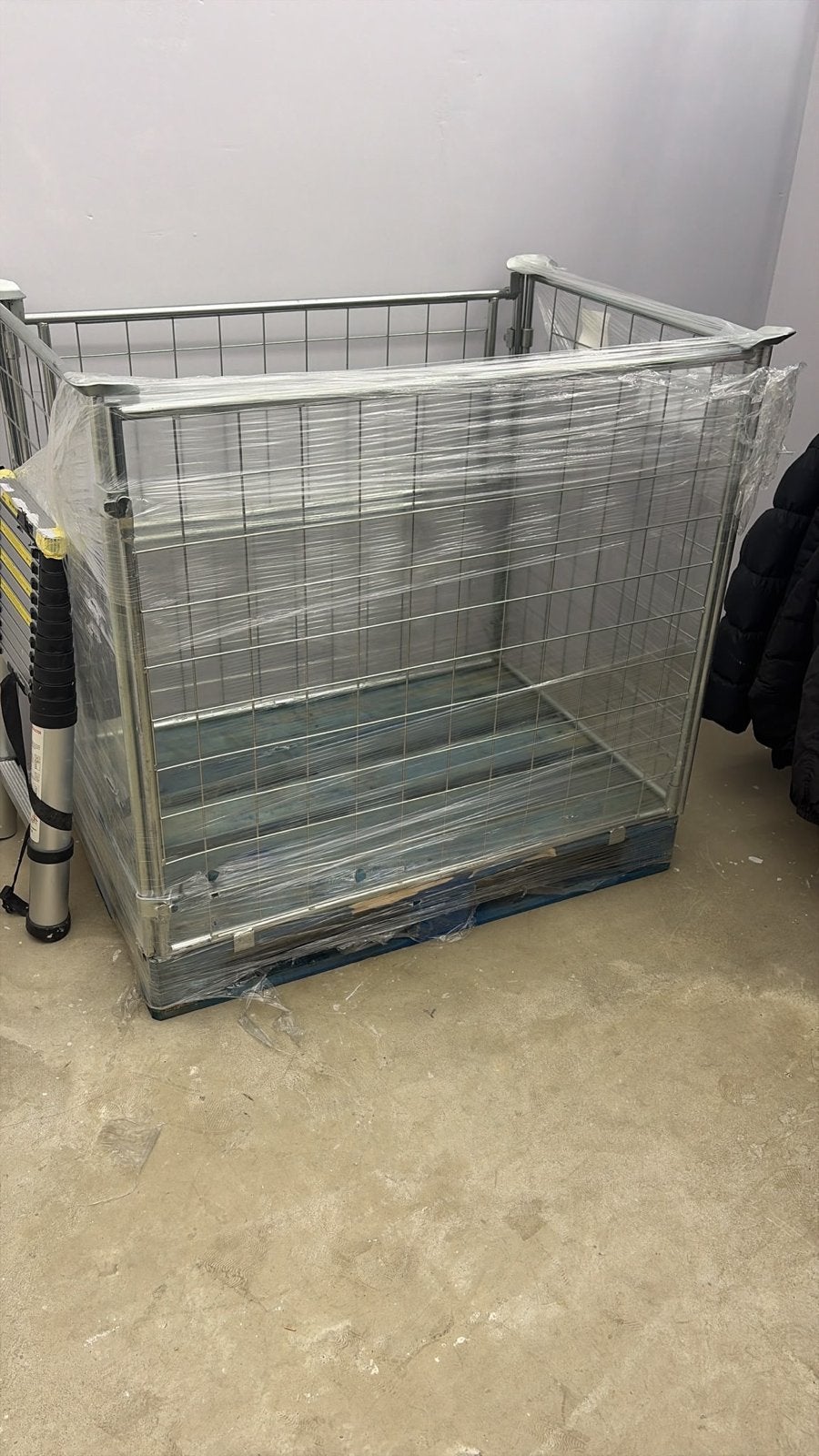 Gitterbox / Gaasmand 1200x800x800mm, verzinkt, inklapbaar, Ophalen