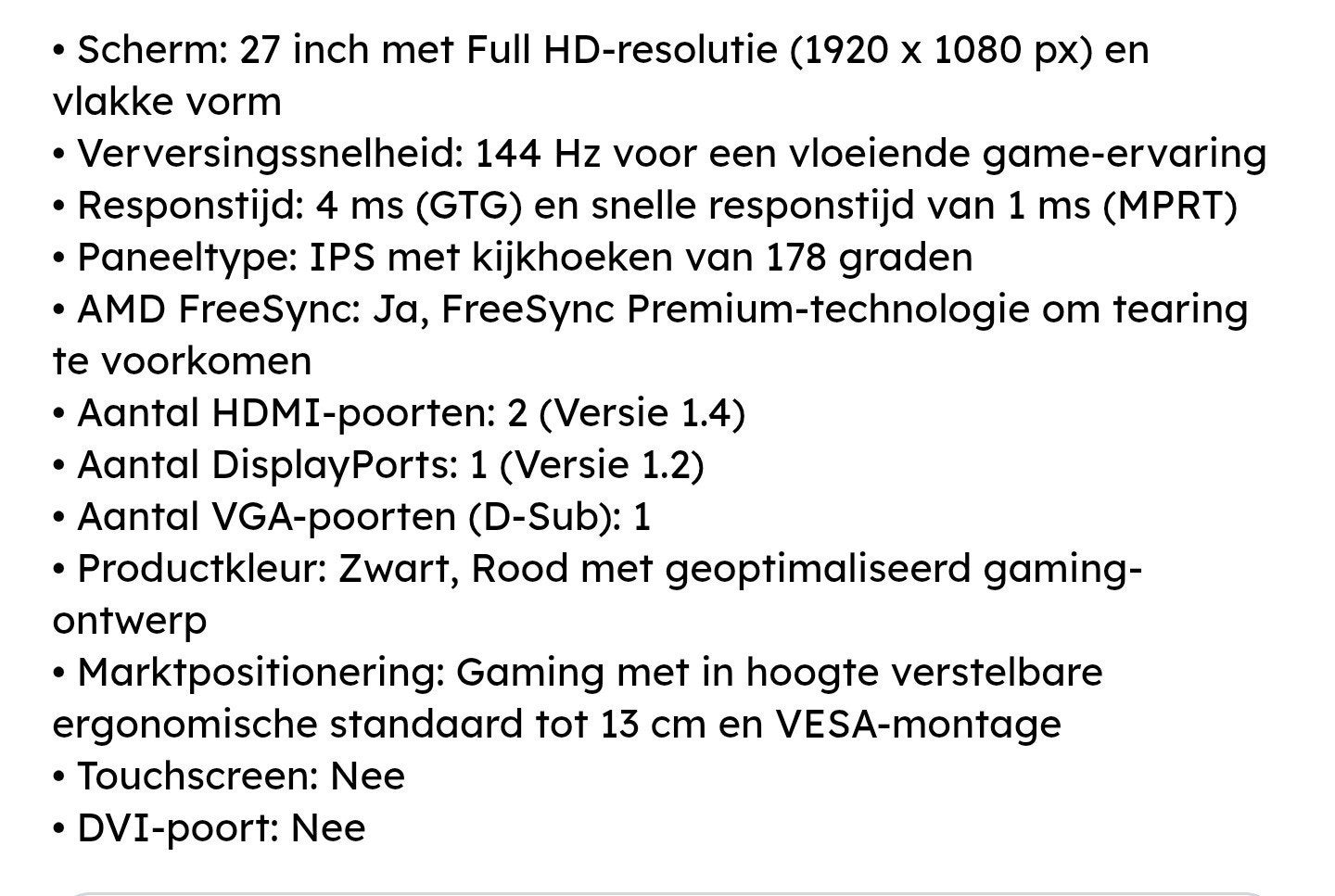 Foto 3 van aoc q27g2u/bk