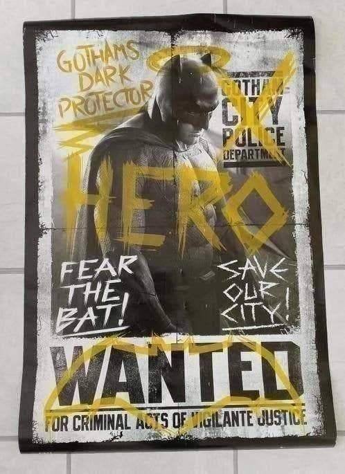 Batman v Superman Poster ( 61 x 91 cm ), Deurposter of groter, Ophalen of Verzenden, Film en Tv, Rechthoekig Staand