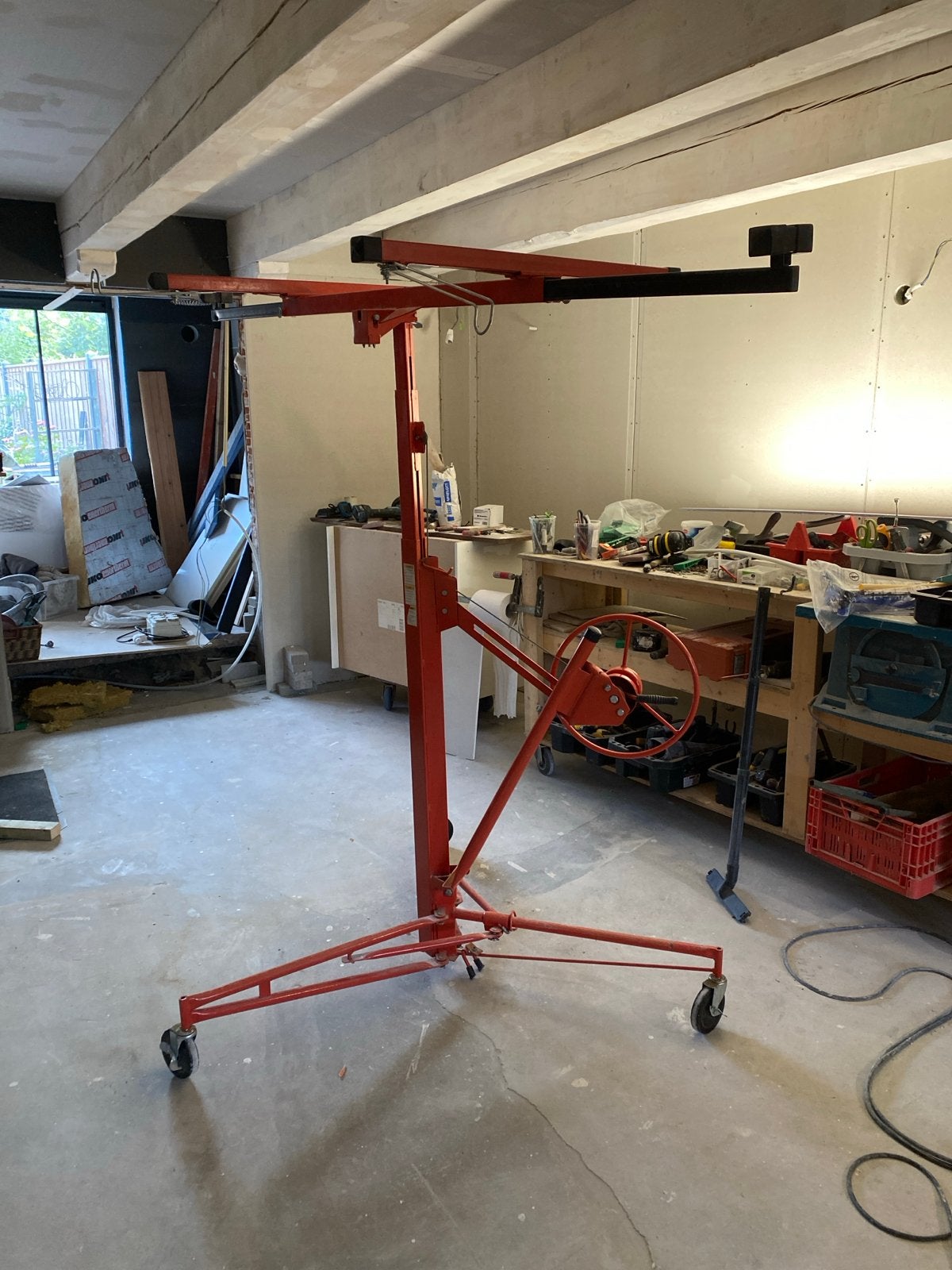 Handige Platenlift / Gipsplatenlift - Zo goed als nieuw, Doe-het-zelf en Verbouw, Bouwliften, Zo goed als nieuw, Bouwlift, Ophalen