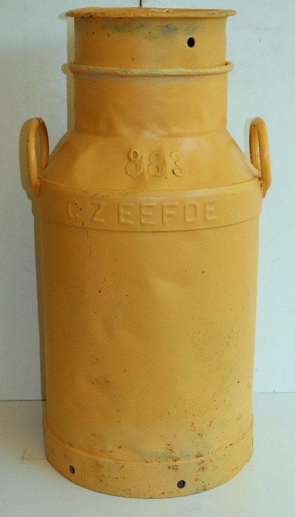 Gele 30 liter melkbus CZ Eefde 1962, Tuin en Terras, Ophalen, Gebruikt