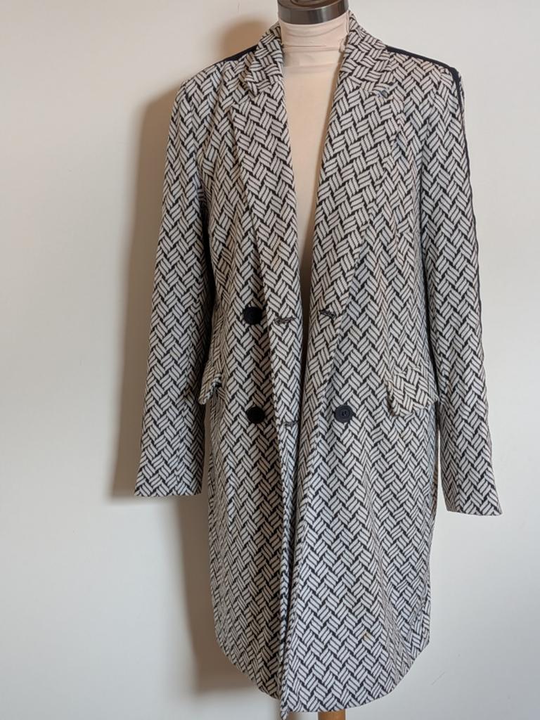 RESET Modern Essentials Jas Maat 38 Zwart/Wit, Zwart, Ophalen of Verzenden, Zo goed als nieuw, RESET